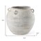Homeroots 22" Cream Ceramic Amphora Floor Vase 608590 - alternate 5