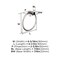 Amerock Monument Brushed Nickel Contemporary 6-1/2 in 165 mm Length Towel Ring BH36082G10 - alternate 4