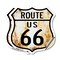 Signmission Route Us 66 Rustic, 18 inch X 18 inch, Vinyl Decal, 2PK SHI-D-2PACK-18-485 - alternate 1