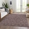 Homeroots 3' X 5' Merlot Gray And Taupe Floral Washable Indoor Outdoor Area Rug 582284 - alternate 7
