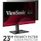 Viewsonic Privacy Filter Screen Protector- For 23" Widescreen Monitor- Scratch Resistant- Anti-glare VSPF2300 - alternate 1