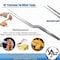 A2Z Scilab Offset Culinary Tweezers, Precision Serrated Jaws, 10 Inch, Stainless Steel Tongs A2Z-ZR1056 - alternate 5