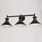 Vaxcel Canton 3 Light Black and White Farmhouse Bathroom Vanity Wall Fixture W0414 - alternate 10