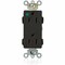 Leviton Straight Blade Receptacle, 5-15R, 15 A, 125V AC, Flush Mount, Self-Grounded M1626-HGE - alternate 1