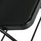 Homeroots Set of Four Black Faux Leather and Steel Folding Chairs, 4PK 719405 - alternate 7