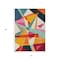 Homeroots 5' X 8' Ivory Orange And Burgundy Geometric Washable Indoor Outdoor Area Rug 616695 - alternate 8