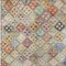 Homeroots 5' X 8' Terra Cotta Beige And Teal Blue Geometric Washable Indoor Outdoor Area Rug 603282 - alternate 8