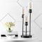 Jonathan Y Axel 20.5" 3-Light Modern Contemporary Metal/Seeded Glass Cluster LED Table Lamp, Black JYL3084A - alternate 5