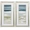 Homeroots Set of Two 27" X 15" Ocean Print Silver Framed Art Wall Decor, 2PK 365384 - alternate 1