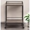 Homeroots Gray and Black Steel Rolling Bar Cart 530447 - alternate 1