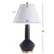 Jonathan Y Copenhagen 29" Ceramic/Metal LED Table Lamp, Navy/Brass JYL6207A - alternate 6