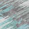 Homeroots 8' Teal Blue Charcoal And Silver Round Abstract Washable Indoor Outdoor Area Rug 582412 - alternate 7