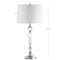 Jonathan Y Emma 29.5" Crystal LED Table Lamp, Clear, 2PK JYL2048A-SET2 - alternate 11