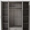 Homeroots Five Piec Gray Solid and Manufactured Wood Bedroom Set 596536 - alternate 6