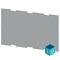 Siemens ALPHA 400 DIN cabinet-high mounting plate H = 900 mm W = 500 mm 8GK9531-6KK20 - alternate 2