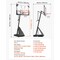 Vevor Portable Basketball Stand 10 ft Adjustable Height with 48" PC Backboard X031-26B - alternate 6