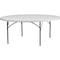 Flash Furniture Round Folding Table, Plastic Top, White RB-72R-GG - alternate 1