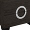 Homeroots 18" Dark Brown Two Drawers Manufactured Wood Mirrored Nightstand 329647 - alternate 5