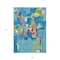 Homeroots 9' X 12' Aqua Green And Pink Abstract Washable Indoor Outdoor Area Rug 599536 - alternate 8