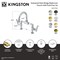 Kingston Brass Bridge Bathroom Faucet with Brass Pop-Up, Polished Brass KS2172TKL - alternate 6