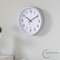 Clockswise White 10-In Analog Clock - Silent, Non-Ticking for Wall Battery-Operated Perfect for Home QI004744.WT.10 - alternate 8