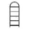 Homeroots 80" Black Oak Wood Five Tier Arched Top Bookcase 517727 - alternate 1