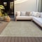 Homeroots 8' X 10' Ivory And Brown Abstract Washable Indoor Outdoor Area Rug 597049 - alternate 9