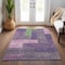 Homeroots 9' X 12' Purple Green And Pink Geometric Washable Indoor Outdoor Area Rug 612446 - alternate 7