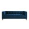 Homeroots 85" Navy Blue Velvet Wood Sofa 543933 - alternate 8