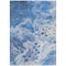 Homeroots 9' X 12' Navy Blue And Ivory Abstract Washable Indoor Outdoor Area Rug 618308 - alternate 8