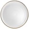 Elama Arthur 6 Piece Stoneware Dinner Plate Set in Matte White with Gold Rim ELM-ARTHUR6D - alternate 4