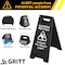 Gritt Commercial Black Caution Wet Floor Sign, Pack of 3, 3PK GRI184-BLK-3PK - alternate 7