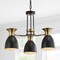 Jonathan Y Edison 20" 3-Light Metal LED Pendant, Black/Brass Gold JYL6137A - alternate 9