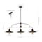 Jonathan Y Cade 38.5 in. 3-Light Industrial Farmhouse Iron Linear LED Pendant, Oil Rubbed Bronze/Clear JYL7593A - alternate 10