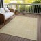 Homeroots 3' X 5' Wheat And Ivory Geometric Washable Indoor Outdoor Area Rug 600786 - alternate 7