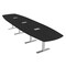 Skutchi Designs Arc Boat Conference Table With Power, 48 in W, 192 in L HAR-ABOT-48X192-T-U999ST19-ESIL - alternate 1