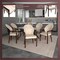Leisuremod Opaline Series Elegant Wooden Dining Chair in Brown/Cream, 4PK OC24BRCR4 - alternate 10