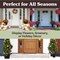 Pure Garden Outdoor Planter 2-Pack 16x18 in Urn Planters Plastic Plant Pots for Indoor or OutdoorFlower Pots 50-LG1431 - alternate 8