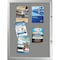 M&T Displays Enclosed Lockable Gray Felt Bulletin Showboard, 9x8.5x11 Inch Silver Aluminum 28.54x38.78 USBN1409A4X2000 - alternate 5