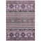 Homeroots 5' X 8' Purple Plum And Gray Tribal Washable Indoor Outdoor Area Rug 615423 - alternate 8