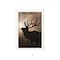 Homeroots Elk Sunrise White Framed Print Wall Art 530019 - alternate 3