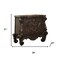 Homeroots 31" Brown Two Drawers Nightstand 374215 - alternate 3