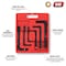Performance Tool 6 pc. Jumbo SAE Hex Key Set, Long Arm, Heat Treated, Snap-in Case W1939 - alternate 4