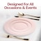 Smarty Had A Party 7.5" Matte Pink Round Disposable Plastic Appetizer/Salad Plates (120 Plates), 120PK 4857PNK-CASE - alternate 9