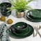 Gibson Simply Essential Coupe 12 Piece Round Stoneware Dinnerware Set in Hunter Green 135792.12 - alternate 8