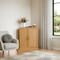 Homeroots Set Of Two Brown Wood Corner Accent Cabinet With Two Doors 712117 - alternate 5