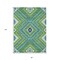 Homeroots 8' X 10' Lime Green Aqua And Ivory Tribal Washable Indoor Outdoor Area Rug 598133 - alternate 7