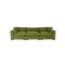 Homeroots 126" Moss Green Polyester Sofa With Black Legs 530499 - alternate 2