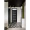 Vdomdoors Front Exterior Prehung Metal-Plastic Door, Manux 8415 Matte Black, Top Sidelite Transom, Office Com MANUX8415EXD-BLK-W32xH80+14-RH - alternate 3