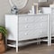 Baxton Studio Brantley Spindle Dresser with Six Drawers, White 272-14811-ZORO - alternate 9